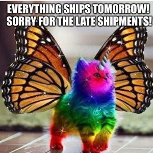 All orders tomorrow!!